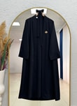 Şahsima İkili Abaya Takım-GS4687 Siyah