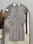 Şahsima İkili Abaya Takım-GS4687 Taş