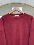 Samira Altı Dantel Detay Triko Tunik-KR6006 Bordo