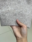 Samira Altı Dantel Detay Triko Tunik-KR6006 Taş