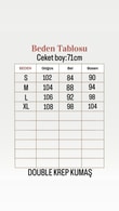 Sarmaşık Yandan Bağlamalı Ceket-KT1915 Kahve