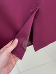 Sarmaşık Yandan Bağlamalı Ceket-KT1915 Bordo