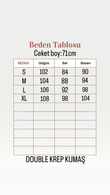 Sarmaşık Yandan Bağlamalı Ceket-KT1915 Bordo