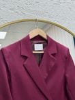 Sarmaşık Yandan Bağlamalı Ceket-KT1915 Bordo