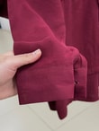 Saye Pelerinli Beli Tünelli Gömlek-BN4659 Bordo