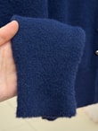 Selcan Mini Gold Düğmeli Altı Fitilli Triko Hırka-KR6030 Lacivert
