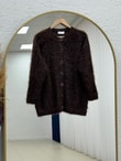 Şevkinaz Sakallı Yumoş Hırka-KR5039 Kahve