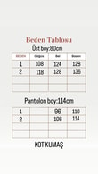 Sezin 4 Cepli Pantolonlu Kot Takım-ML2123 Kot Rengi