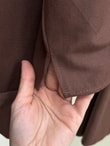 Sultan Kolları İpli Tek Kolu Etiket Aksesuarlı Etekli Takım-EK-H-110-2 Kahve