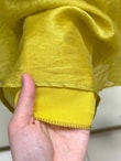 Teresa Önü Fırfırlı Balon Kol Vual Elbise-EK639 Yağ Yeşili