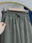 Tılsım Geniş Paça Pantolon-MT8214 Haki