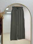 Tılsım Geniş Paça Pantolon-MT8214 Haki