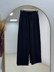 Tılsım Geniş Paça Pantolon-MT8214 Siyah