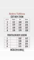 Toprak Tek Düğmeli Beli Büzgülü Pantolonlu Takım-ZŞ7079 Kahve