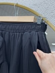 Toprak Tek Düğmeli Beli Büzgülü Pantolonlu Takım-ZŞ7079 Siyah