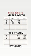 Veletta Yeleği Tünelli Kot Etekli Takım-ML2076 Mavi