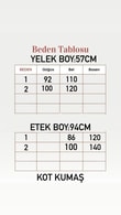 Veletta Yeleği Tünelli Kot Etekli Takım-ML2076 Kot Rengi