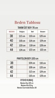 Vildanur Asimetrik Çizgili Pantolonlu Takım-MF1928 Antrasit