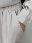 Yamaç Tek Cepli Oversize Pantolonlu Takım-Zİ2232 Taş