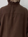 Yamaç Tek Cepli Oversize Pantolonlu Takım-Zİ2232 Kahve