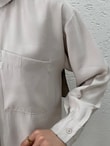 Yamaç Tek Cepli Oversize Pantolonlu Takım-Zİ2232 Taş