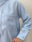 Yamaç Tek Cepli Oversize Pantolonlu Takım-Zİ2232 Bebe Mavisi