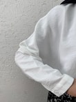 Yayla Gizli Patlı Arka Roba Dikişli Gömlek-EU3415 Ekru