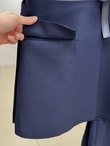 Yazgı Tek Düğmeli Yelekli Pantolonlu Takım-HK0053 Lacivert