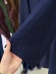 Yazlık Tesettür Pantolonlu Takım/Melesia Ön Bağcıklı Çilek Pantolonlu Takım-MF213 Lacivert