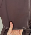 Yıldız Tek Tarafı Parçalı Kolu Kemerli Pantolonlu Takım-FA1075 Kahve