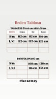 Yonca Yanları Yırtmaçlı Çımalı Pantolonlu Takım-NL764 Petrol Yeşili