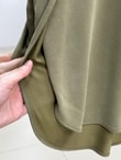 Yonca Yanları Yırtmaçlı Çımalı Pantolonlu Takım-NL764 Yağ Yeşili