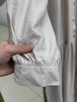 Zafire Düğmeli Robalı Çilek Elbise-BN4603 Taş
