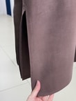 Zemheri  Metal Düğmeli Yırtmaçlı Tunik-GS531 Kahve