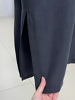 Zemheri  Metal Düğmeli Yırtmaçlı Tunik-GS531 Siyah