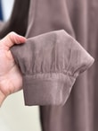 Zemheri  Metal Düğmeli Yırtmaçlı Tunik-GS531 Kahve
