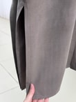 Zemheri  Metal Düğmeli Yırtmaçlı Tunik-GS531 Vizon