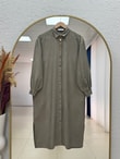 Zemheri  Metal Düğmeli Yırtmaçlı Tunik-GS531 Mint