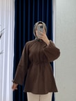 Zenita Reglan Kol Tunik-BN4175 Kahve