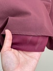 Zerbeste Astarlı Vual Etek-AS3065 Bordo