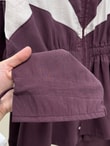 Zergül Kapşonlu Beli Sıkmalı Pantolonlu Takım-PN3149 Mürdüm
