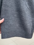 Zinnur Geniş Kol Triko Tunik-KR5076 Antrasit