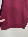 Zinnur Geniş Kol Triko Tunik-KR5076 Bordo