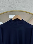 Zinnur Geniş Kol Triko Tunik-KR5076 Lacivert