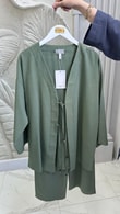 Bağcık Detaylı Kimono Takım