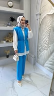Bağlamalı Zarif Yelek Takım