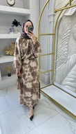 Batik Bluzu Valonlu Etekli Takım