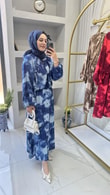 Bluzu Valonlu Etekli Takım