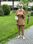 Çizgili Fırfır Takım