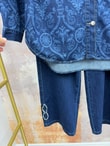 Feyal Omuzları Taşlı Kendinden Desenli Takım